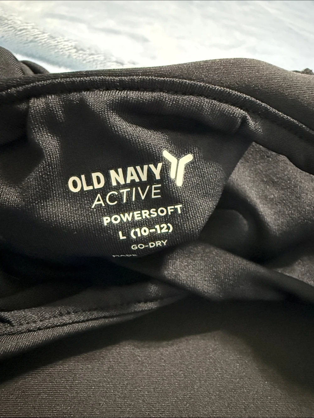 OLD NAVY Black Powersoft cropped tank